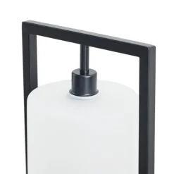 Kirkland's Home Table Lamps-Black Rectangle Hanging Shade Table Lamp
