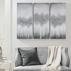 Kirkland's Home Canvas Art-Black Rock Stone Canvas Art Prints, Set Of 3