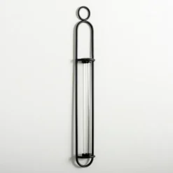 Kirkland's Home Wall Storage-Black Singular Glass Wall Budvase