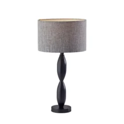 Kirkland's Home Table Lamps-Black Slim Hourglass Table Lamp