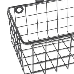 Kirkland's Home Wall Storage-Black Wall Hanging Wire Baskets, Set Of 2