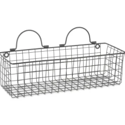 Kirkland's Home Wall Storage-Black Wall Hanging Wire Baskets, Set Of 2