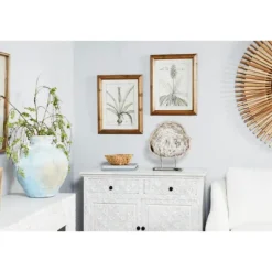 Kirkland's Home Framed Art-Black White Vintage Botanical Framed Art, Set Of 2