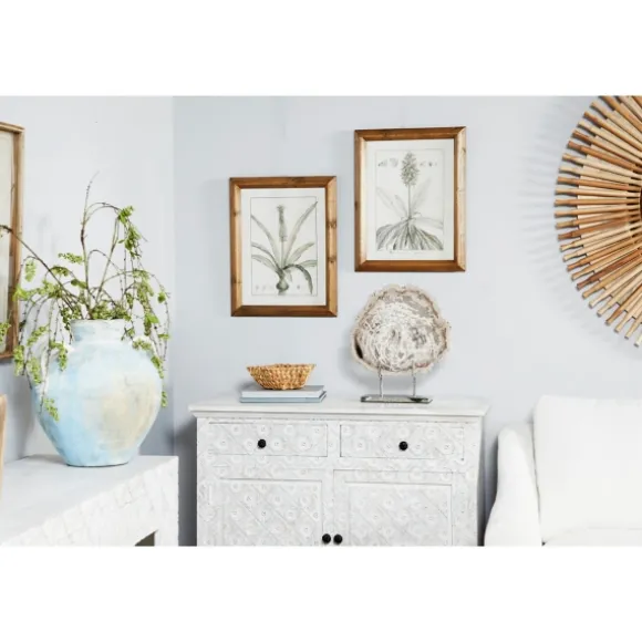 Kirkland's Home Framed Art-Black White Vintage Botanical Framed Art, Set Of 2