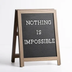 Kirkland's Home Memo & Chalkboards-Black Wood Easel Letterboard