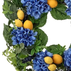 Kirkland's Home Wreaths-Blackberry Lemon And Hydrangea Wreath
