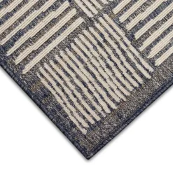 Kirkland's Home Outdoor Rugs-Blake Gray Cube Indoor/Outdoor Area Rug, 7X9