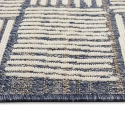 Kirkland's Home Outdoor Rugs-Blake Gray Cube Indoor/Outdoor Area Rug, 7X9