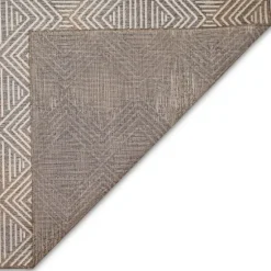 Kirkland's Home Outdoor Rugs-Blake Gray Zigzag Indoor/Outdoor Area Rug, 5X7