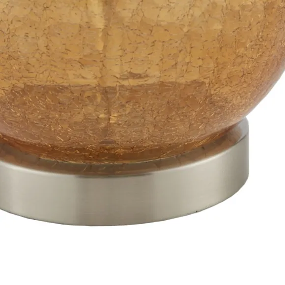 Kirkland's Home Table Lamps-Blue And Amber Glass Table Lamps, Set Of 2