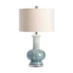 Kirkland's Home Table Lamps-Blue And Ombre Ceramic Table Lamp
