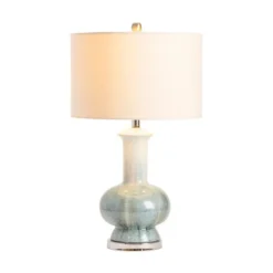 Kirkland's Home Table Lamps-Blue And Ombre Ceramic Table Lamp