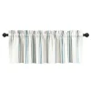 Kirkland's Home Curtains & Drapes-Blue And White Farmhouse Stripe Valance