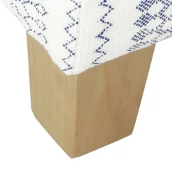 Kirkland's Home Benches & Ottomans-Blue And White Hometown Striped Storage Ottoman