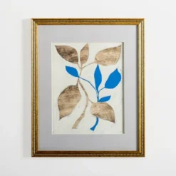Kirkland's Home Framed Art-Blue Baroque Botanicals Framed Art Print