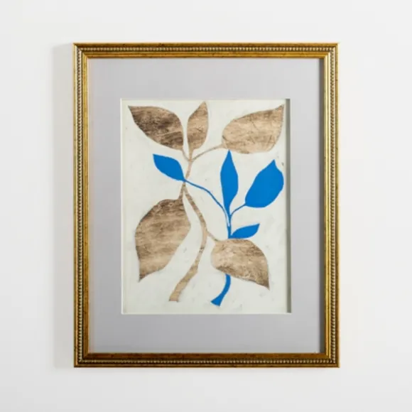Kirkland's Home Framed Art-Blue Baroque Botanicals Framed Art Print