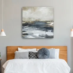 Kirkland's Home Canvas Art-Blue Bay Giclee Canvas Art Print, 40X40 In.