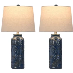 Kirkland's Home Table Lamps-Blue Bo Ical Mayfield Table Lamps, Set Of 2