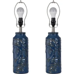 Kirkland's Home Table Lamps-Blue Bo Ical Mayfield Table Lamps, Set Of 2