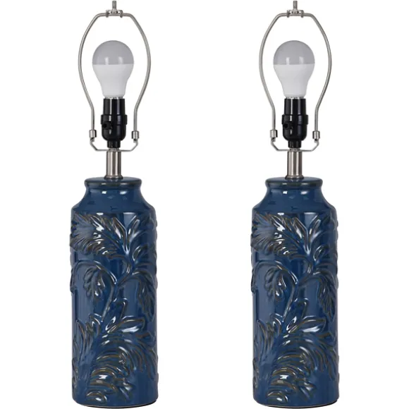 Kirkland's Home Table Lamps-Blue Bo Ical Mayfield Table Lamps, Set Of 2