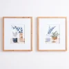 Kirkland's Home Framed Art-Blue Botanical Vase Framed Art Prints, Set Of 2