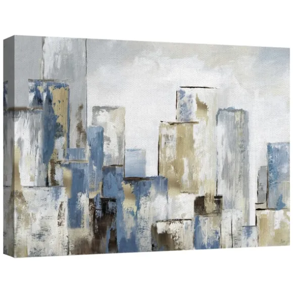 Kirkland's Home Canvas Art-Blue City Canvas Art Prints, Set Of 2