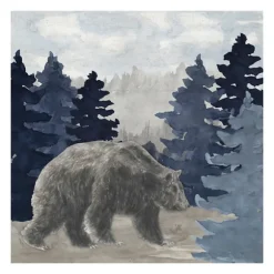 Kirkland's Home Canvas Art-Blue Cliff Mountains Bear I Canvas Art Print