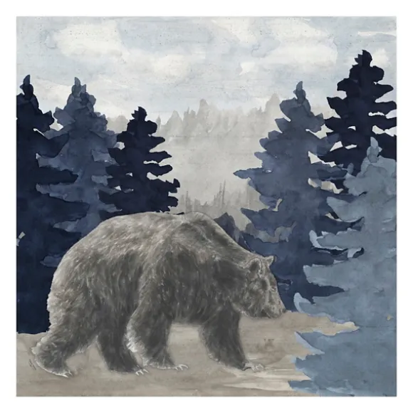 Kirkland's Home Canvas Art-Blue Cliff Mountains Bear I Canvas Art Print