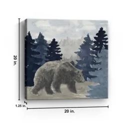 Kirkland's Home Canvas Art-Blue Cliff Mountains Bear I Canvas Art Print