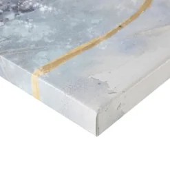 Kirkland's Home Canvas Art-Blue Cosmo Triptych Canvas Art Prints, Set Of 3