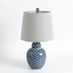 Kirkland's Home Table Lamps-Blue Elaine Table Lamp