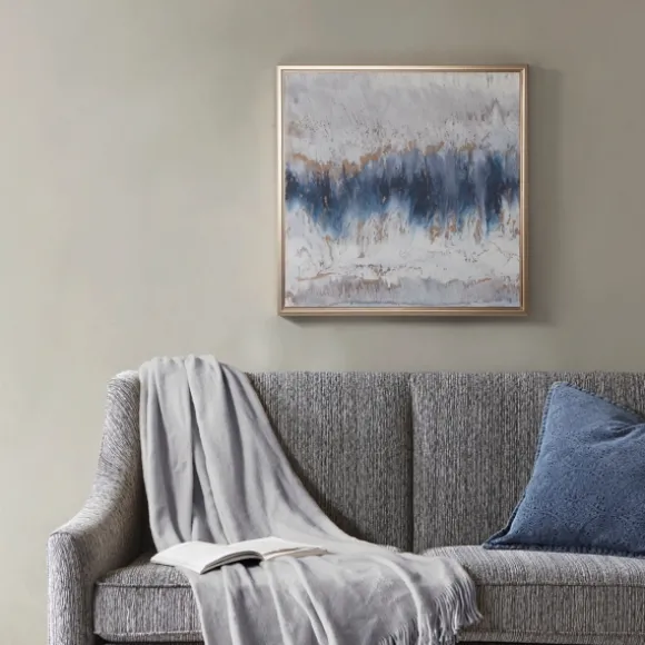 Kirkland's Home Framed Art-Blue Embrace Gold Foil Framed Art Print