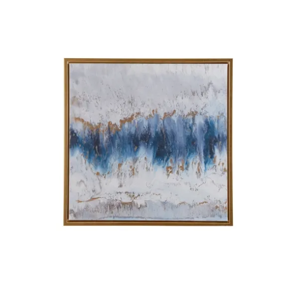 Kirkland's Home Framed Art-Blue Embrace Gold Foil Framed Art Print