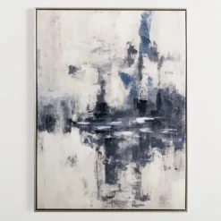 Kirkland's Home Canvas Art-Blue Era Abstract Ii Framed Canvas Art Print