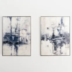 Kirkland's Home Canvas Art-Blue Era Abstract Ii Framed Canvas Art Print