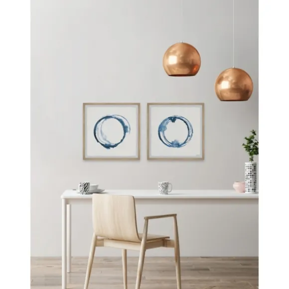 Kirkland's Home Framed Art-Blue Flash Framed Art Prints, Set Of 2