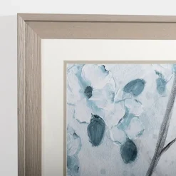 Kirkland's Home Framed Art-Blue Floral Bird I Framed Art Print