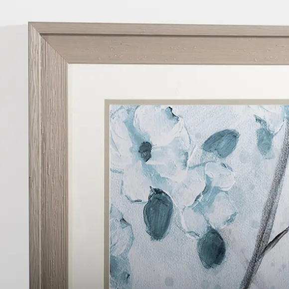 Kirkland's Home Framed Art-Blue Floral Bird I Framed Art Print