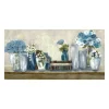 Kirkland's Home Canvas Art-Blue Floral Desk Giclee Canvas Print, 40X20 In.