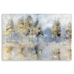 Kirkland's Home Canvas Art-Blue Golden Forest Giclee Canvas Art Print