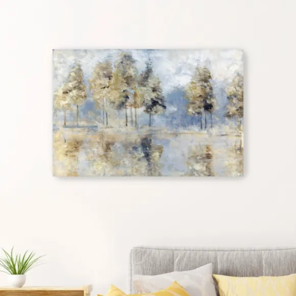 Kirkland's Home Canvas Art-Blue Golden Forest Giclee Canvas Art Print