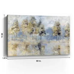 Kirkland's Home Canvas Art-Blue Golden Forest Giclee Canvas Art Print