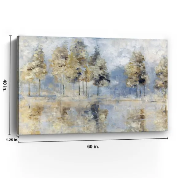 Kirkland's Home Canvas Art-Blue Golden Forest Giclee Canvas Art Print