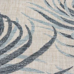 Kirkland's Home Outdoor Rugs-Blue Malibu Palms Outdoor Area Rug, 7X9