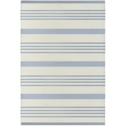 Kirkland's Home Outdoor Rugs-Blue Modern Stripes Outdoor Area Rug, 4X6