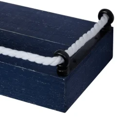 Kirkland's Home Shelves-Blue Nautical 3-Pc. Wood Shelves