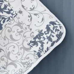 Kirkland's Home Quilts-Blue Patchwork Reversible 3-Pc. King Quilt Set