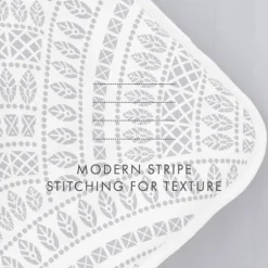 Kirkland's Home Quilts-Blue Scalloped Reversible 3-Pc. Queen Quilt Set