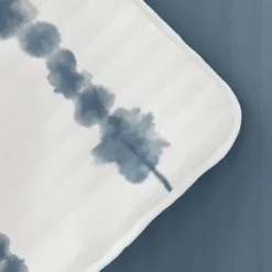 Kirkland's Home Quilts-Blue Shibori Reversible 3-Pc. King Quilt Set