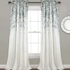 Kirkland's Home Curtains & Drapes-Blue Weeping Flower Curtain Panel Set, 95 In.